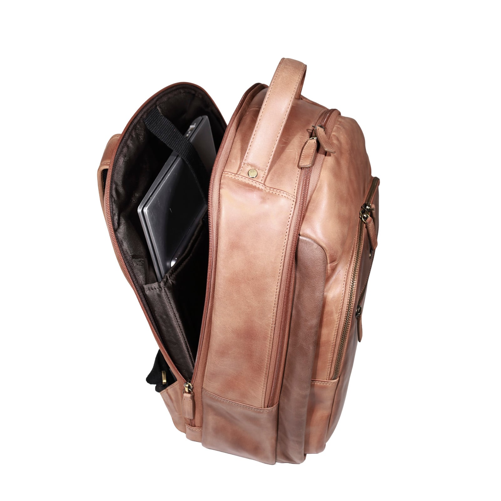 MOCHILA HOMBRE GINO RODINIS 2113 CAMEL - 5