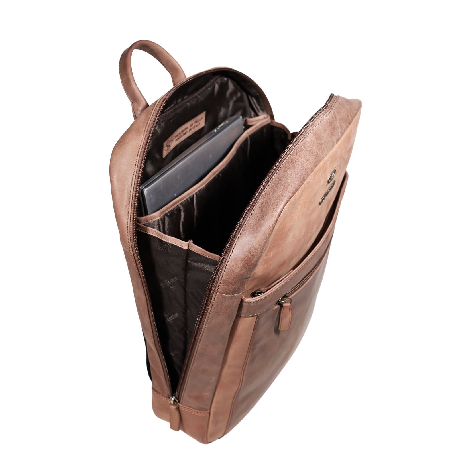 MOCHILA HOMBRE GINO RODINIS 2118 CAMEL - 4