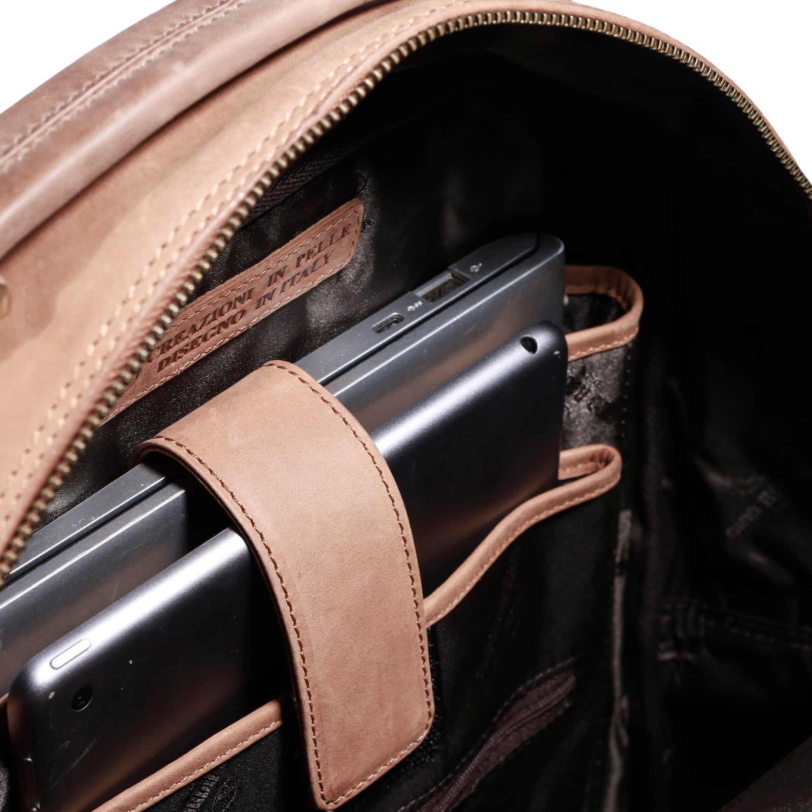 MOCHILA HOMBRE GINO RODINIS 2102 CAMEL - 5