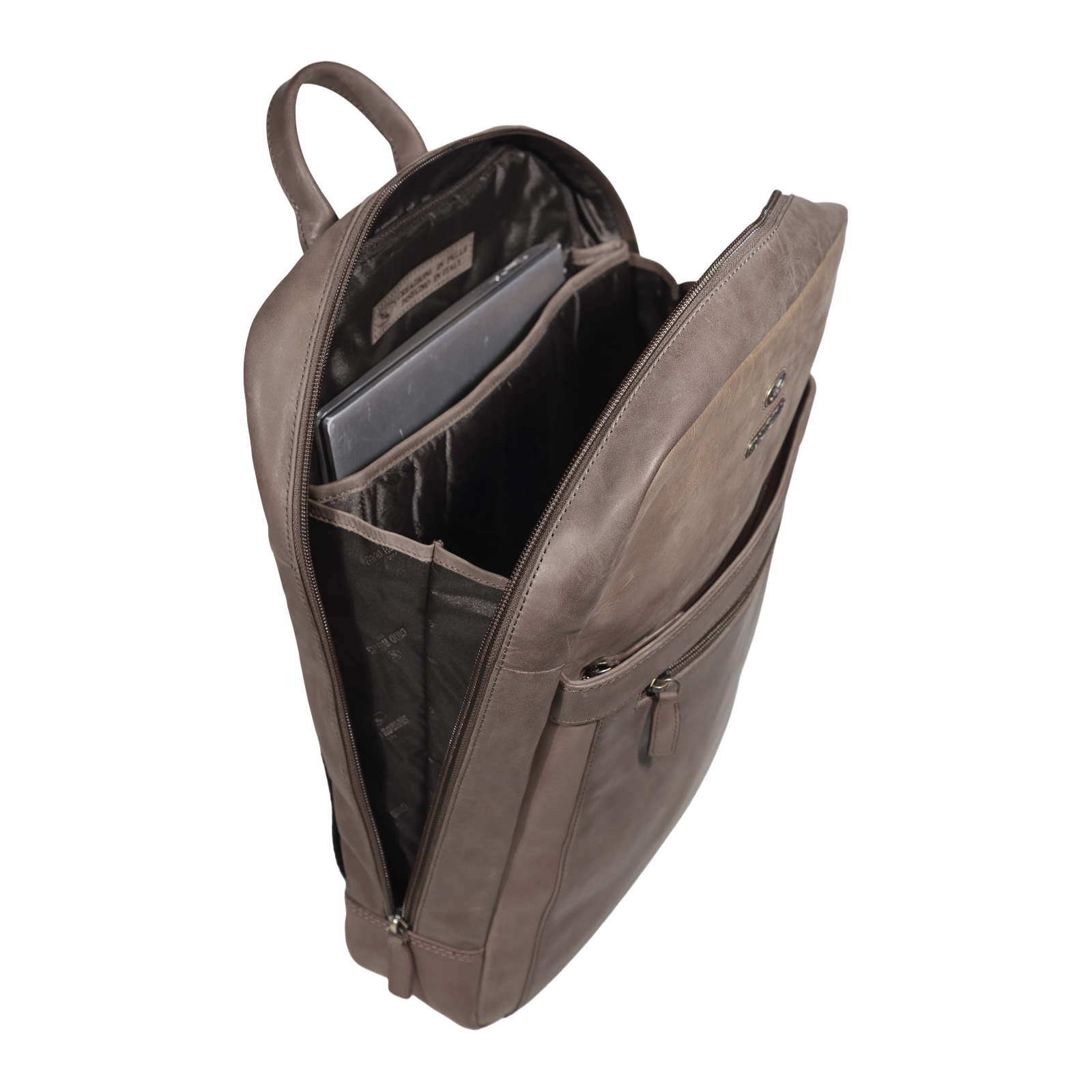 MOCHILA HOMBRE GINO RODINIS 2118 CAFÉ - 5