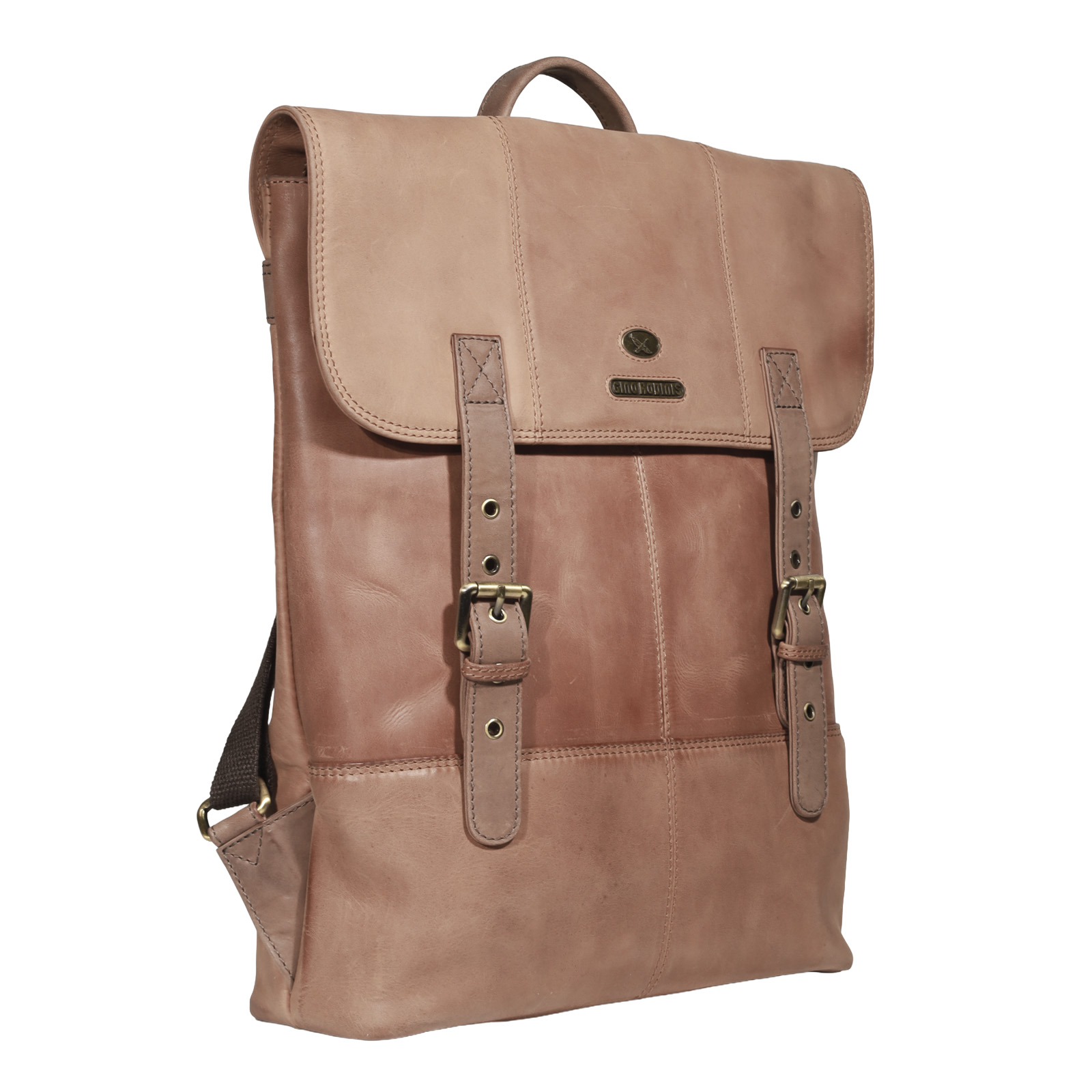 MOCHILA HOMBRE  GINO RODINIS  2101 CAMEL - 2