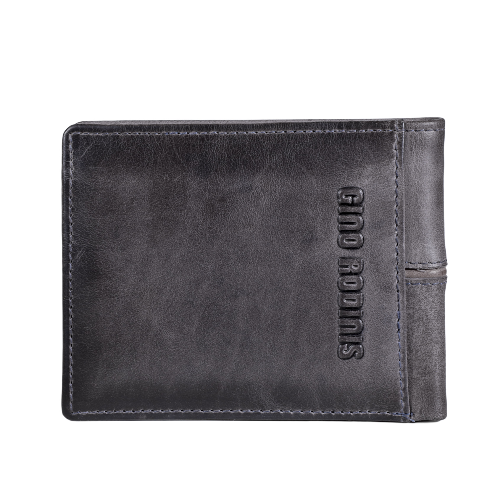 BILLETERA DE CUERO HOMBRE TEXAS 161 GRIS/MARRÓN - 4