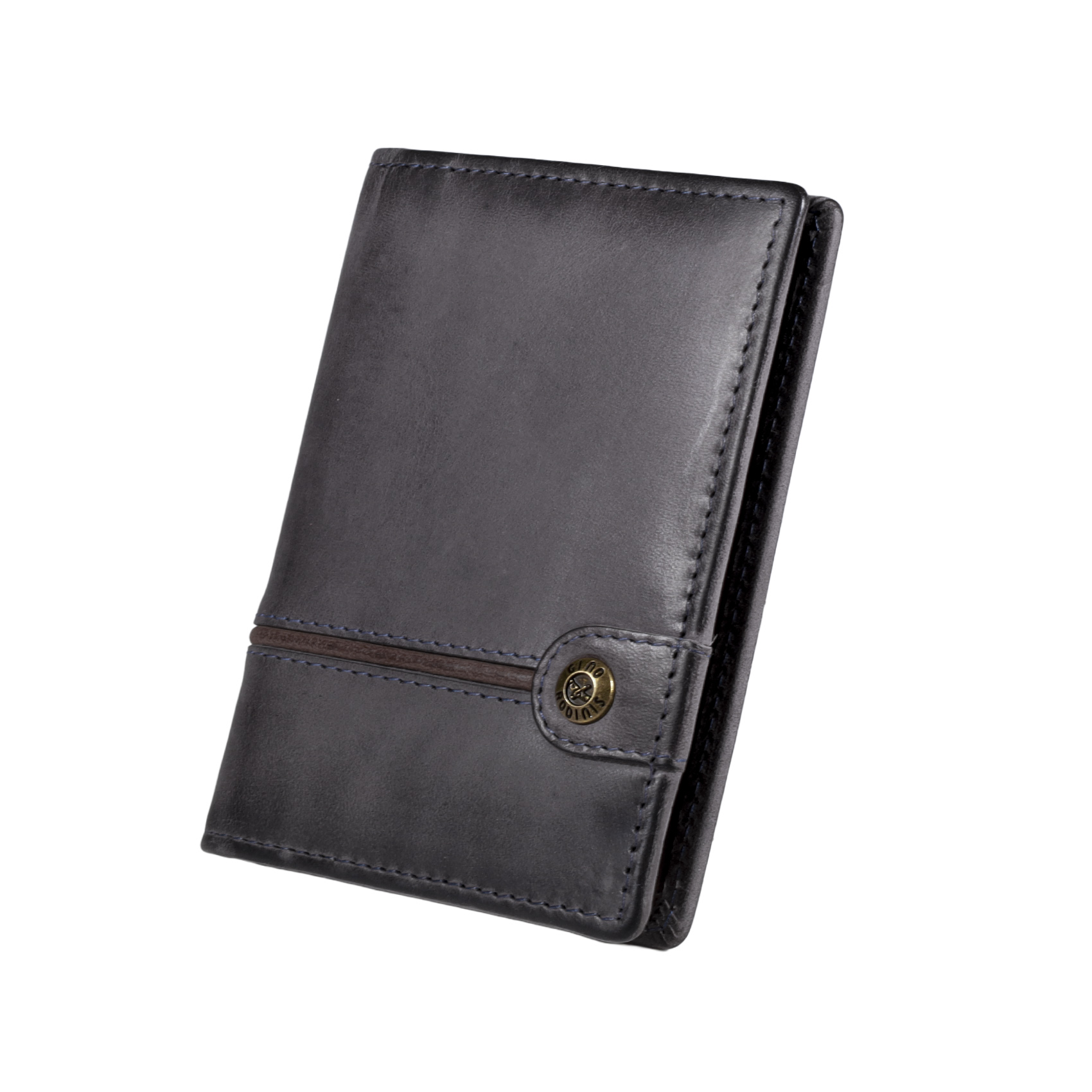 TARJETERO DE CUERO HOMBRE TEXAS 1.165 GRIS/MARRÓN - 5