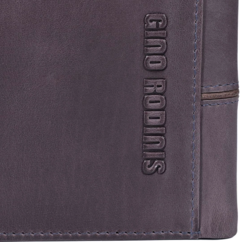 BILLETERA DE CUERO HOMBRE TEXAS 162 GRIS/MARRÓN - 3