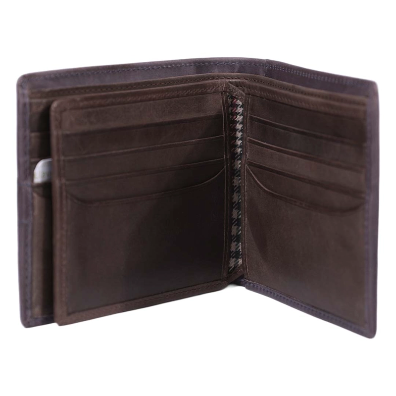 BILLETERA DE CUERO HOMBRE TEXAS 162 GRIS/MARRÓN - 4