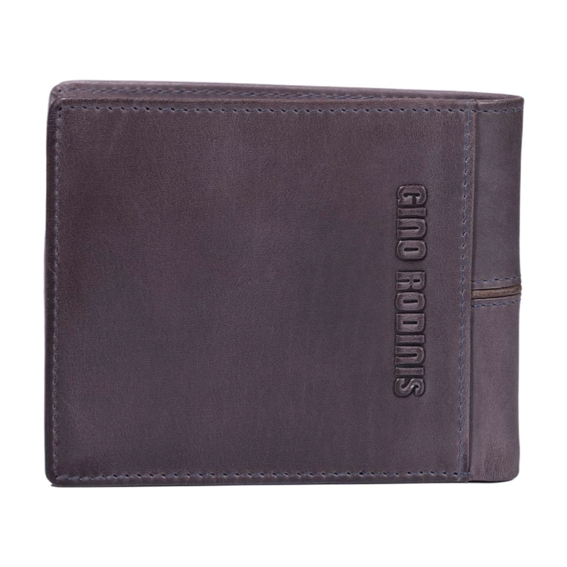 BILLETERA DE CUERO HOMBRE TEXAS 162 GRIS/MARRÓN - 5