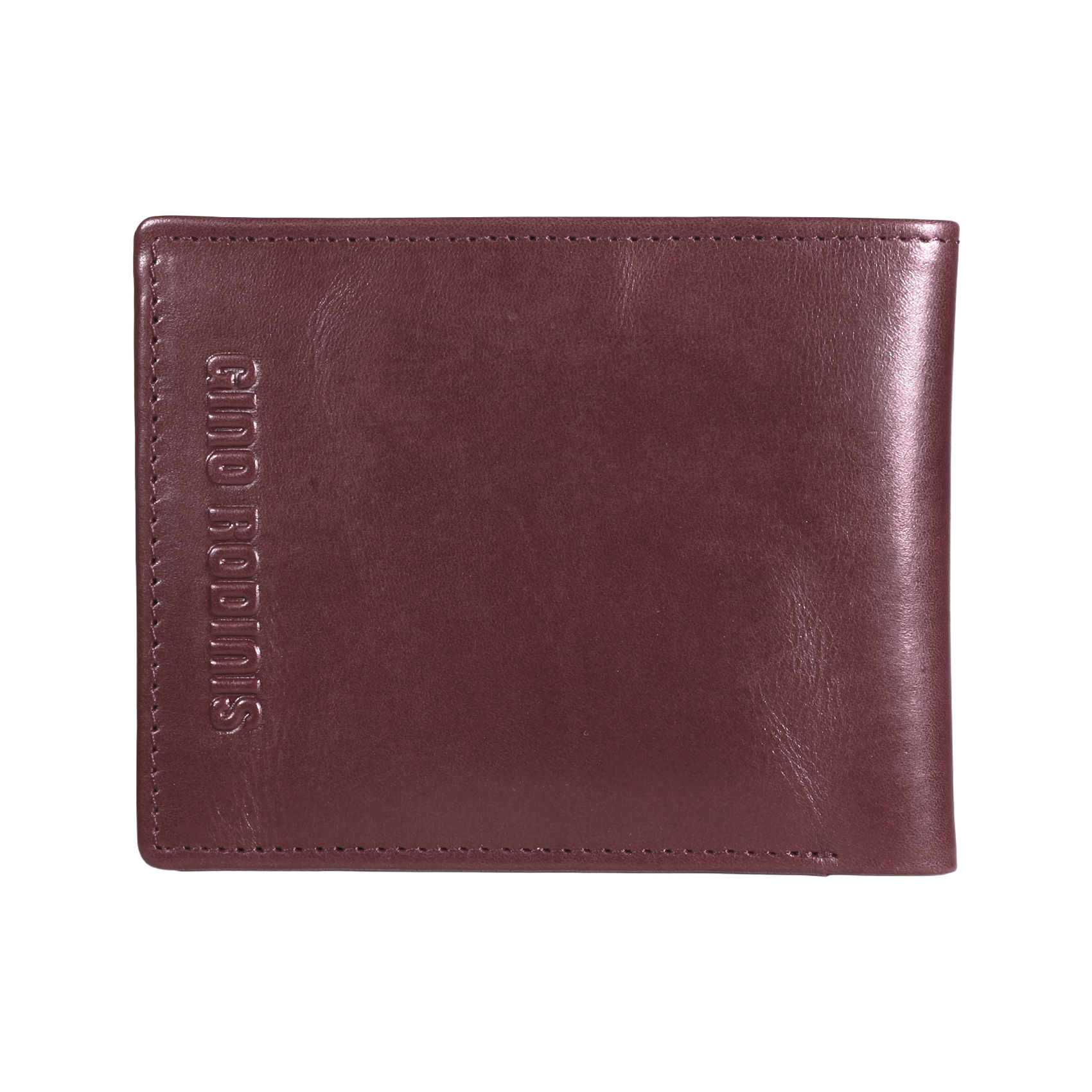 BILLETERA DE CUERO HOMBRE BOLONIA 1170 | EN COLOR ROJO - 4