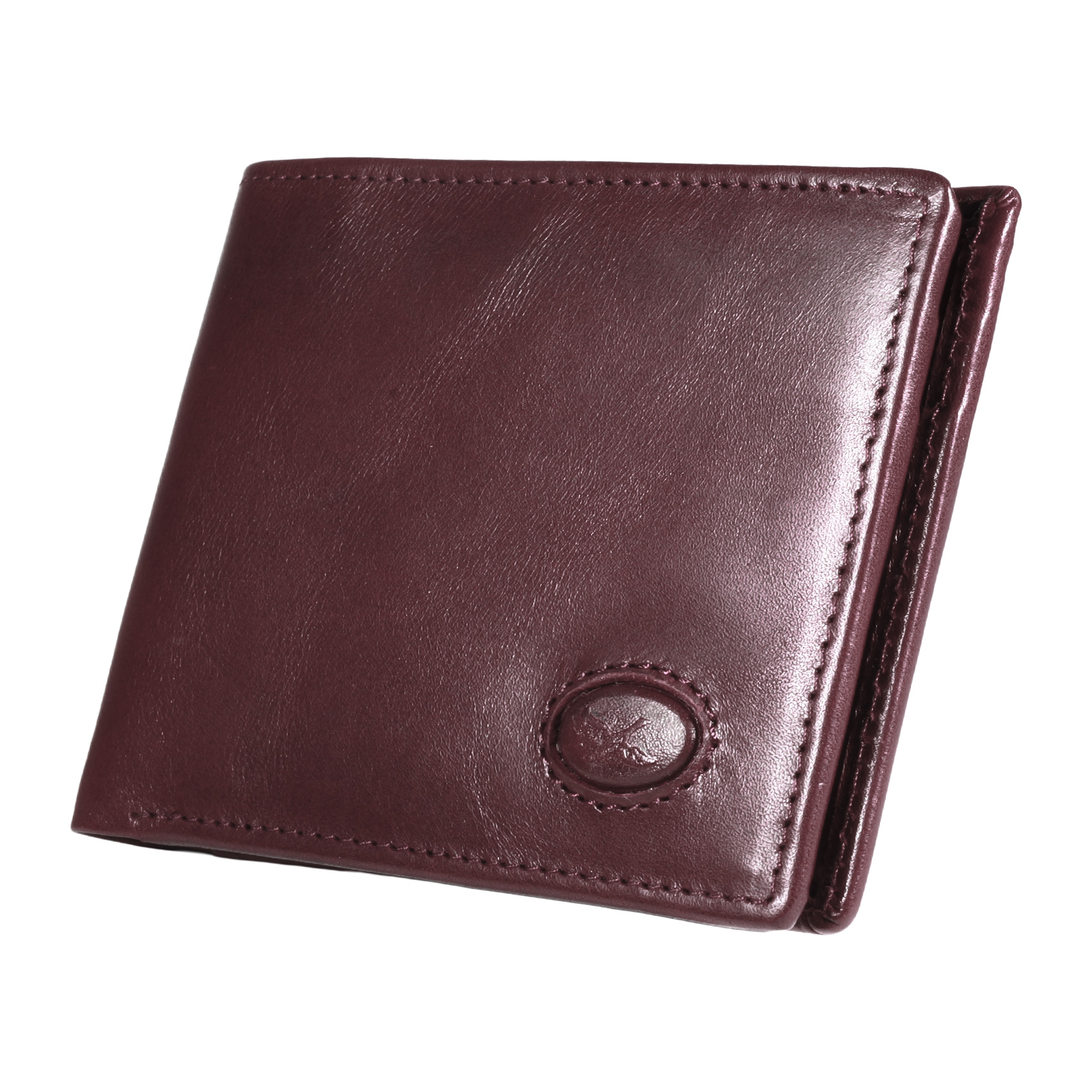 BILLETERA DE CUERO HOMBRE BOLONIA 1170 | EN COLOR ROJO - 5