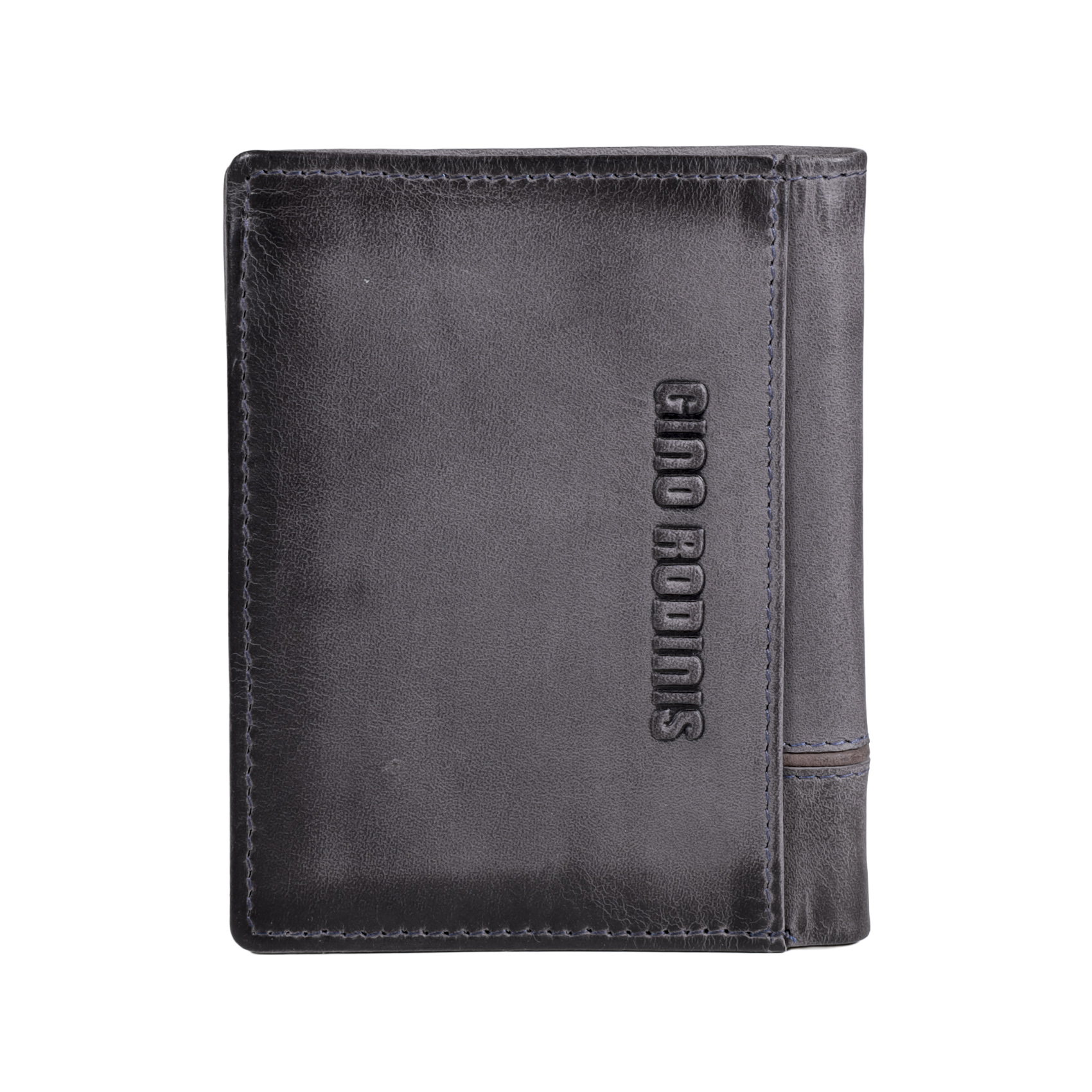 BILLETERA DE CUERO HOMBRE TEXAS 1.161 GRIS/MARRÓN - 4