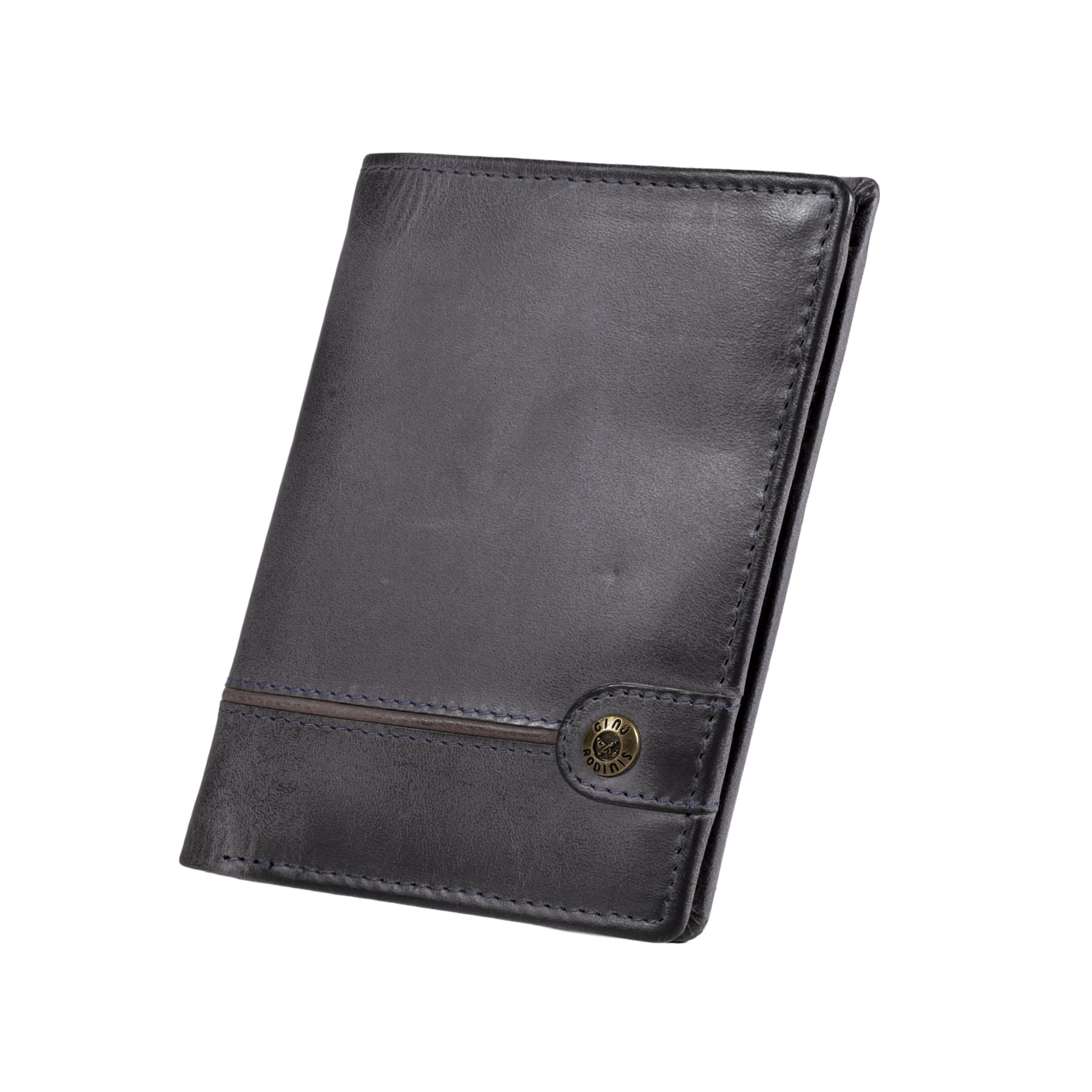 BILLETERA DE CUERO HOMBRE TEXAS 1.161 GRIS/MARRÓN - 5