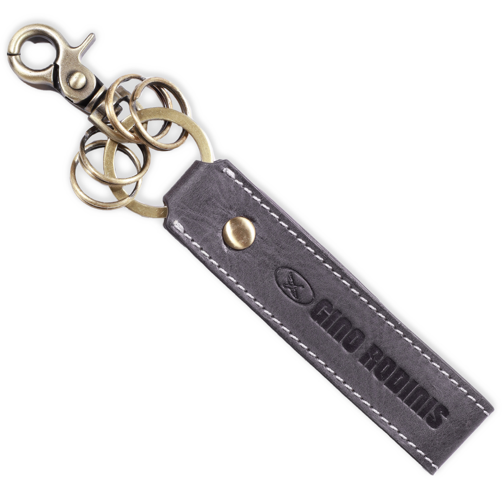 LLAVERO CUERO HOMBRE GINO RODINIS LL112 GRIS - 3
