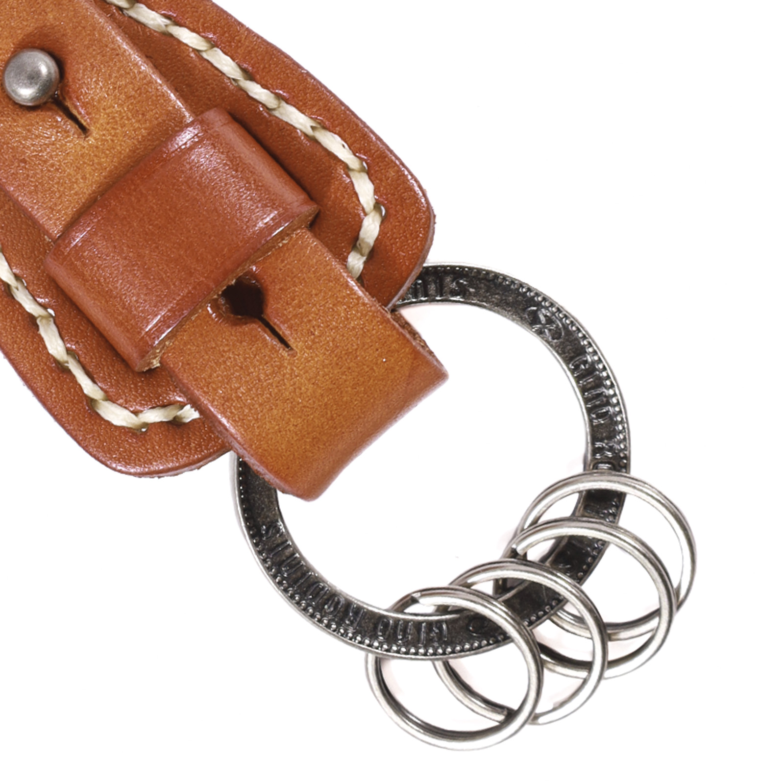LLAVERO CUERO HOMBRE GINO RODINIS LL119 CAMEL - 2
