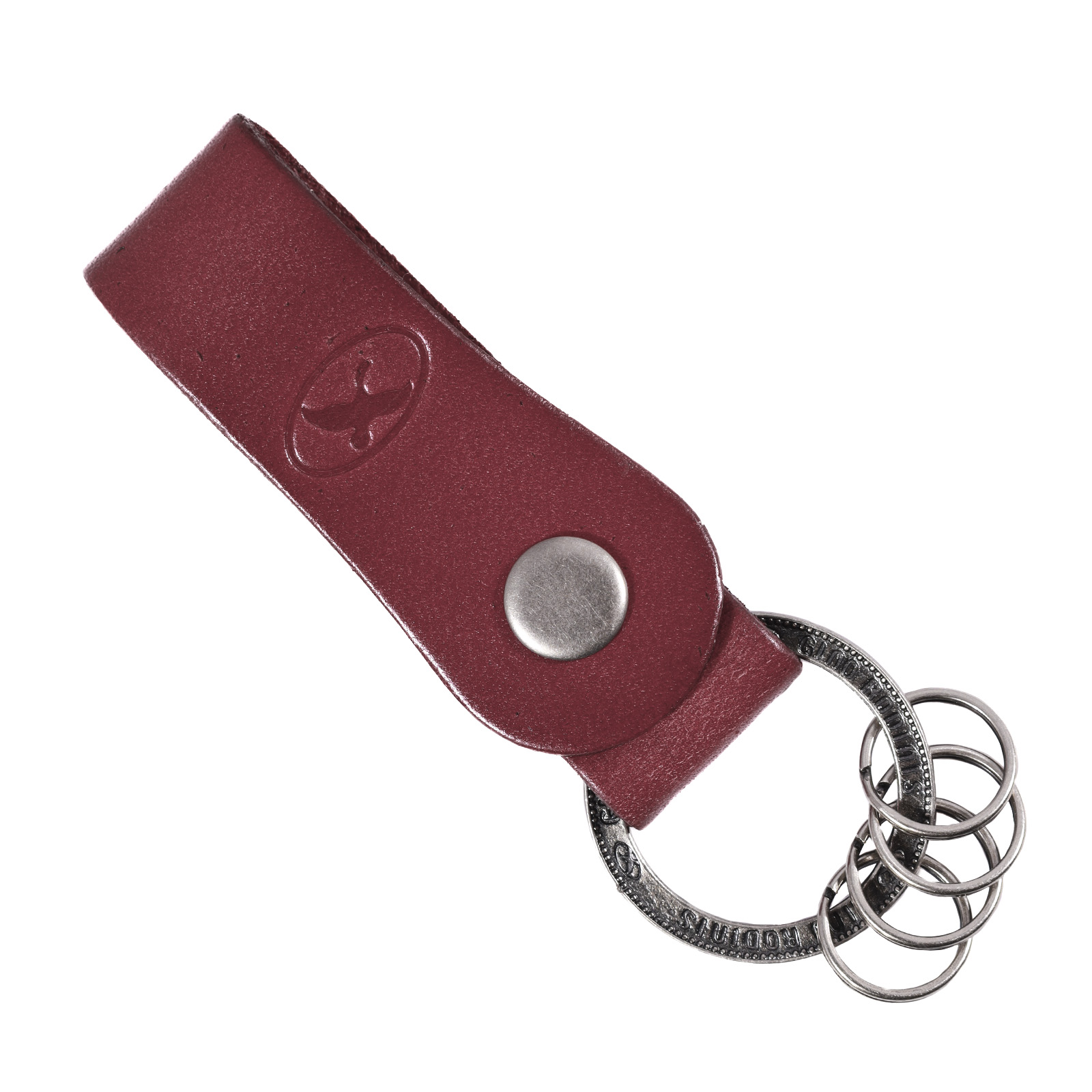 LLAVERO CUERO HOMBRE GINO RODINIS LL120 ROJO - 1