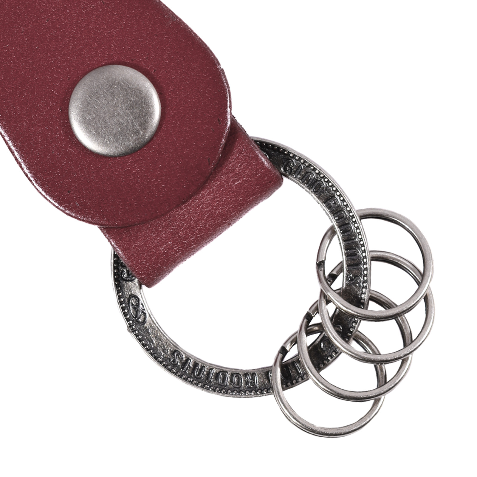 LLAVERO CUERO HOMBRE GINO RODINIS LL120 ROJO - 2