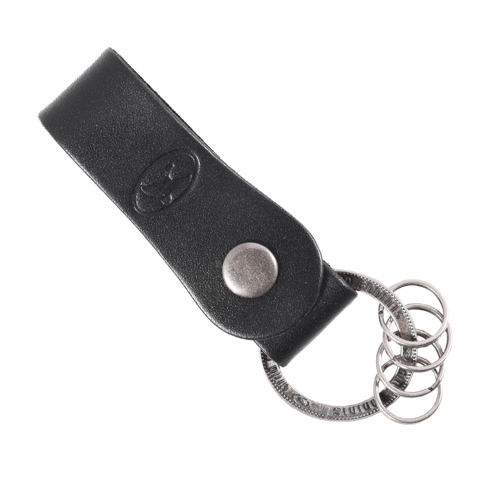 LLAVERO CUERO HOMBRE  GINO RODINIS  LL120 NEGRO - 1