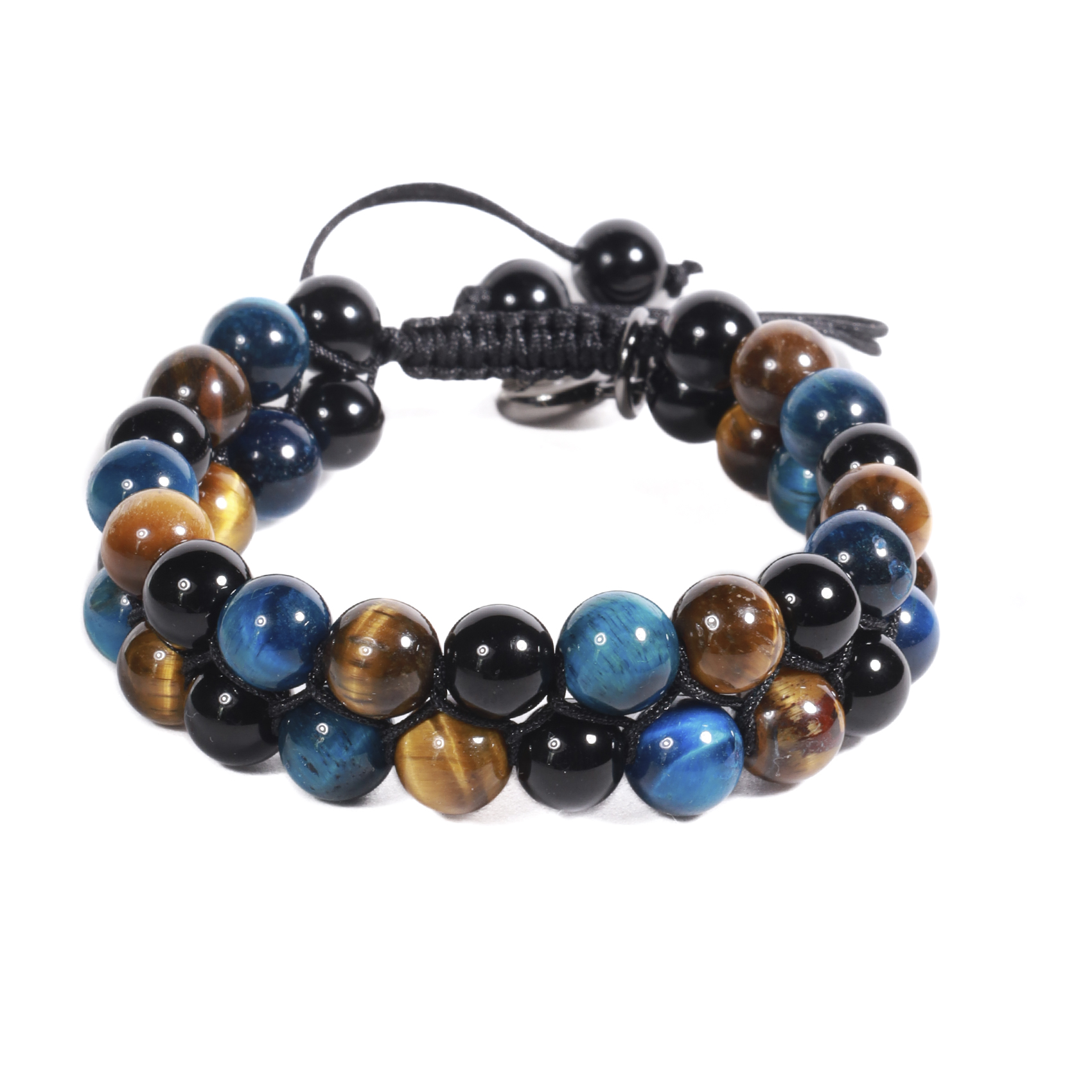 BRAZALETE UNISEX GINO RODINIS B502 | BEIGE/NEGRO/AZUL - 1