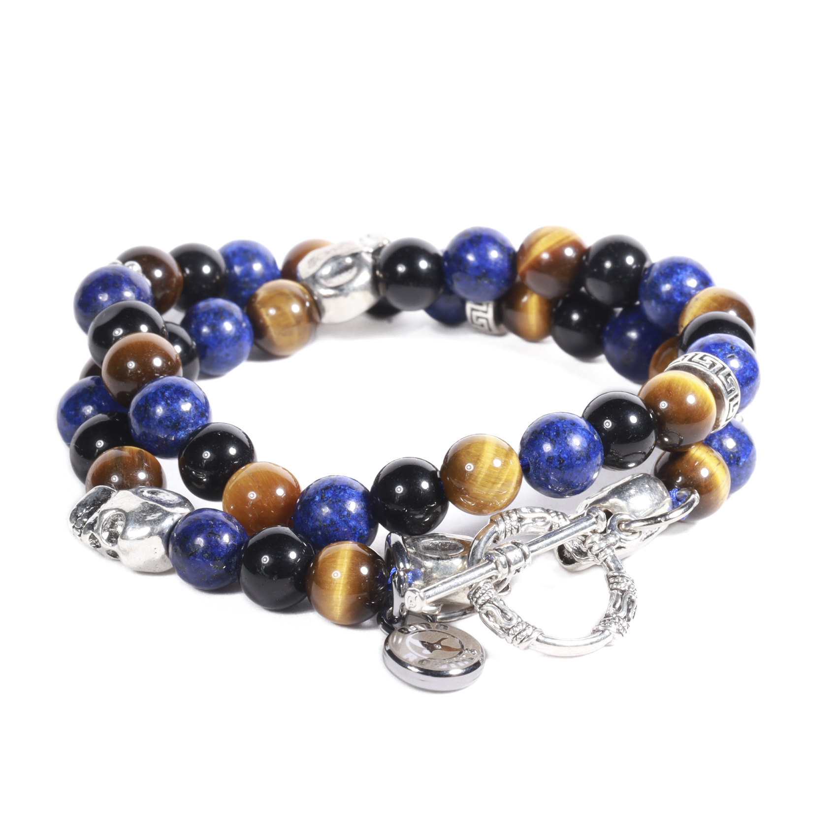 BRAZALETE UNISEX GINO RODINIS B500 | AZUL/MARRON - 2