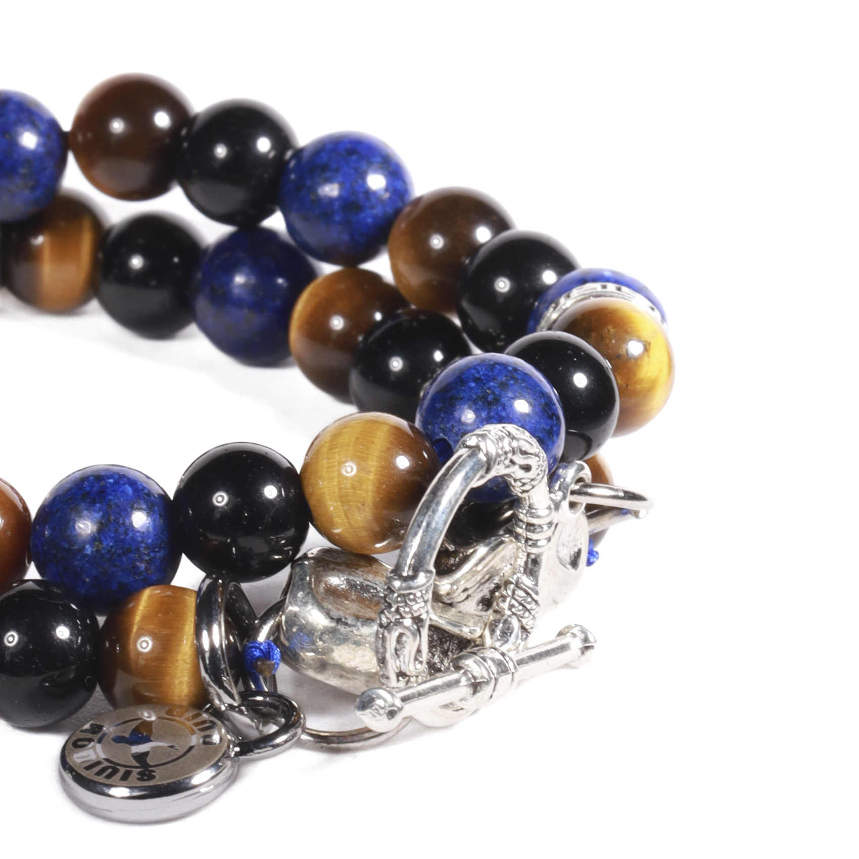 BRAZALETE UNISEX GINO RODINIS B500 | AZUL/MARRON - 3