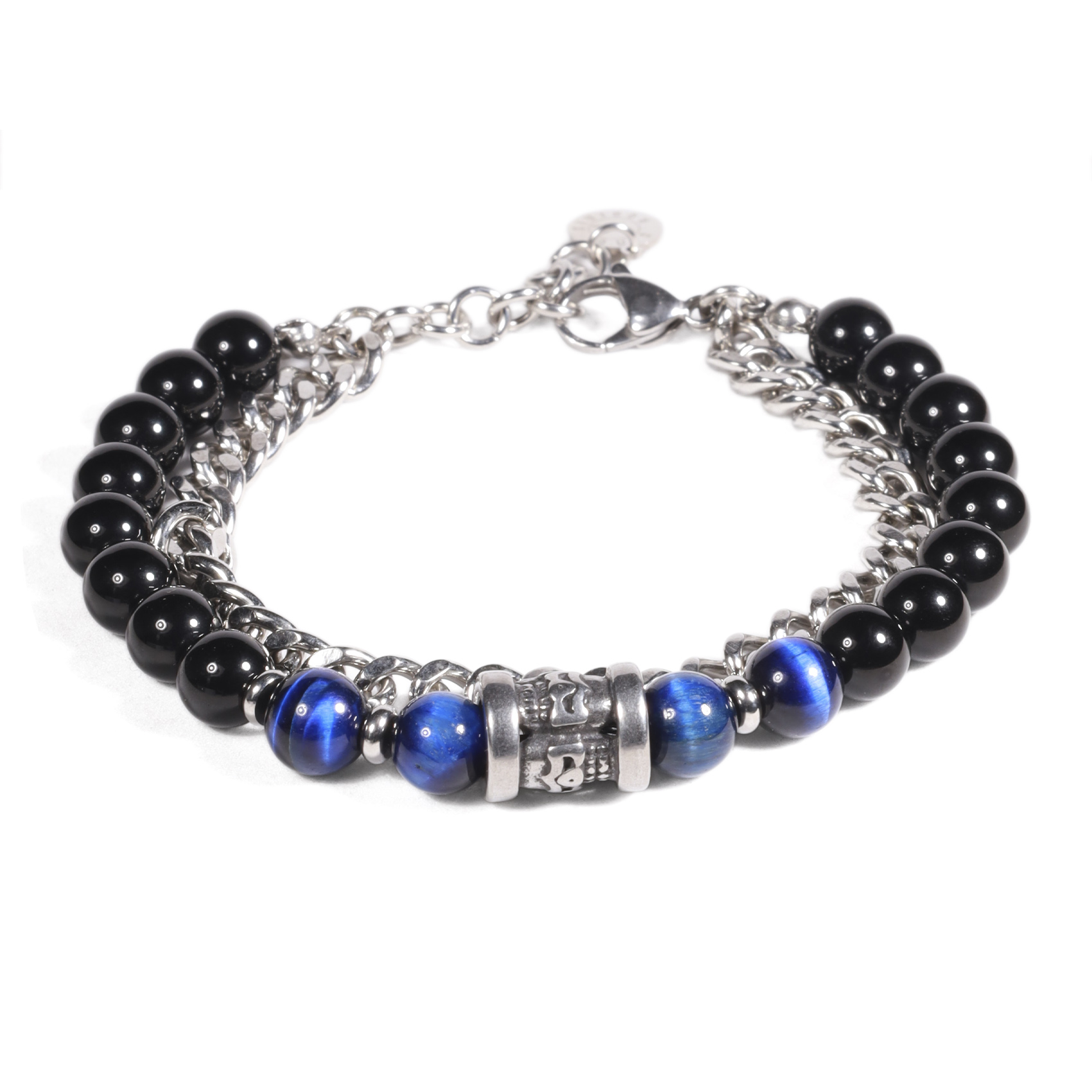 BRAZALETE HOMBRE GINO RODINIS B533 | NEGRO/AZUL - 1