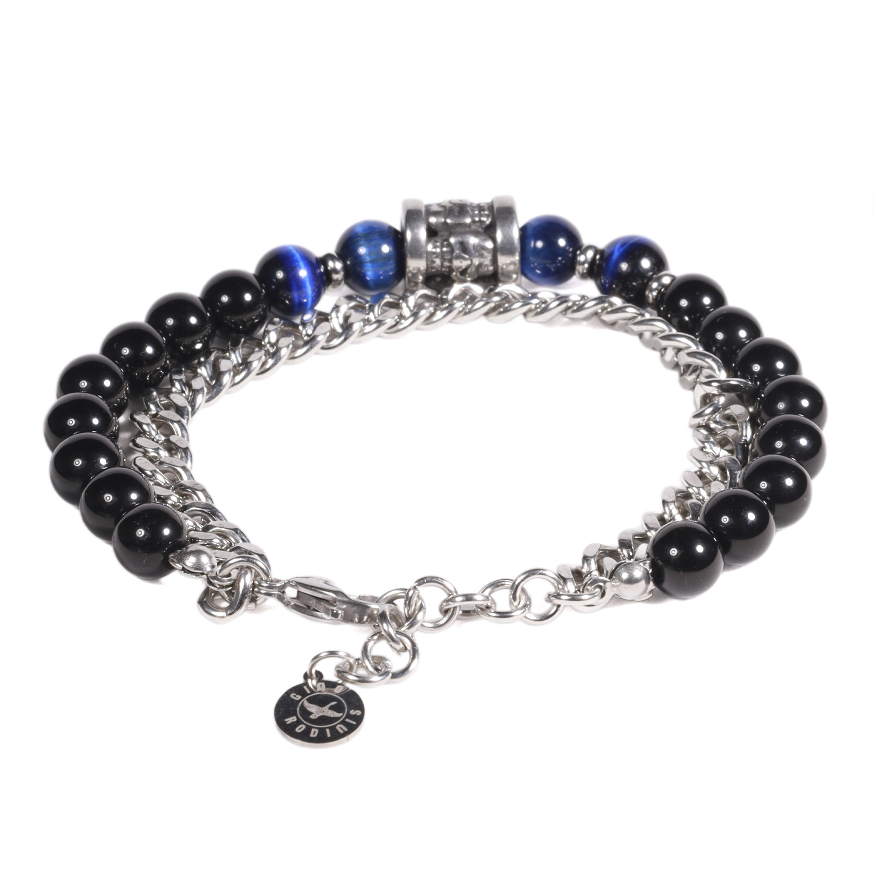 BRAZALETE HOMBRE GINO RODINIS B533 | NEGRO/AZUL - 2