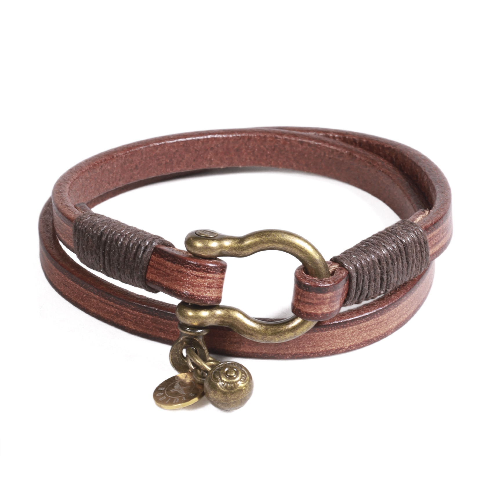 BRAZALETE HOMBRE GINO RODINIS B543 | CAFE - 1