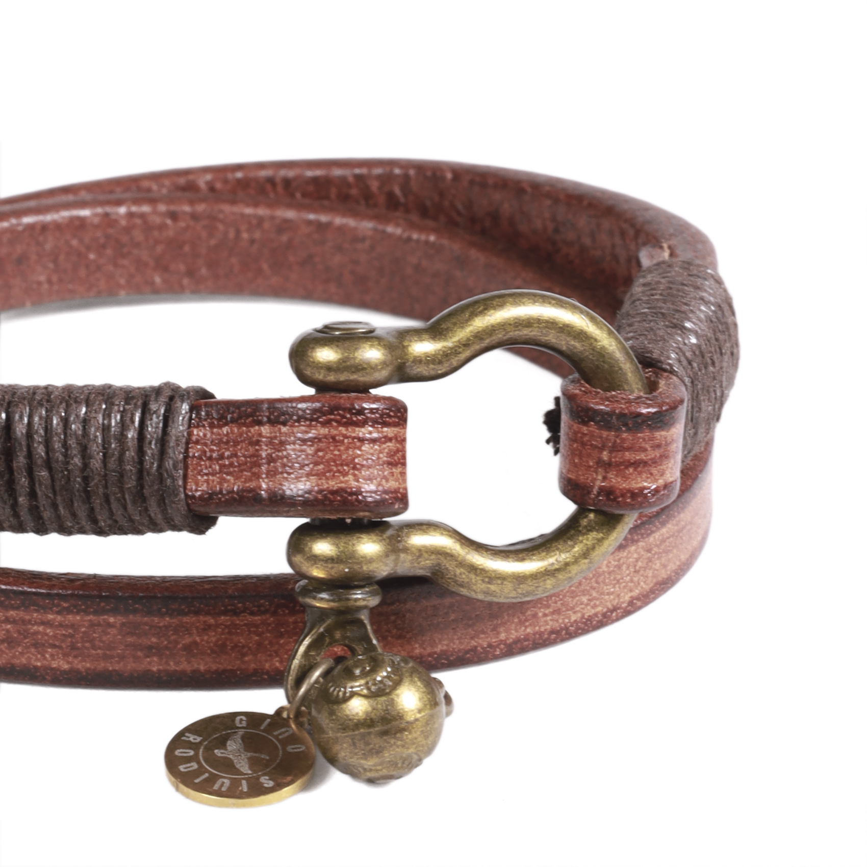BRAZALETE HOMBRE GINO RODINIS B543 | CAFE - 3