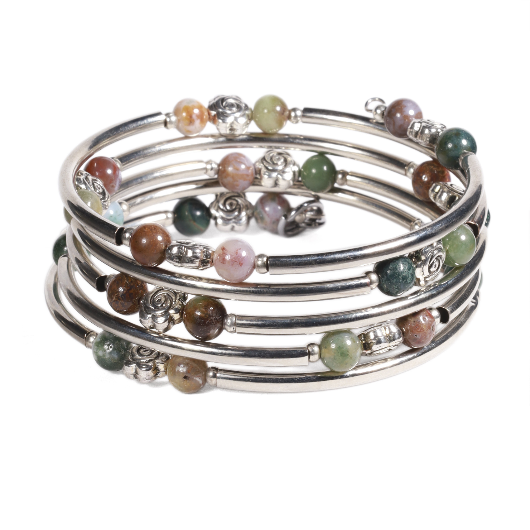 BRAZALETE MUJER GINO RODINIS B516 | VERDE JADE - 1