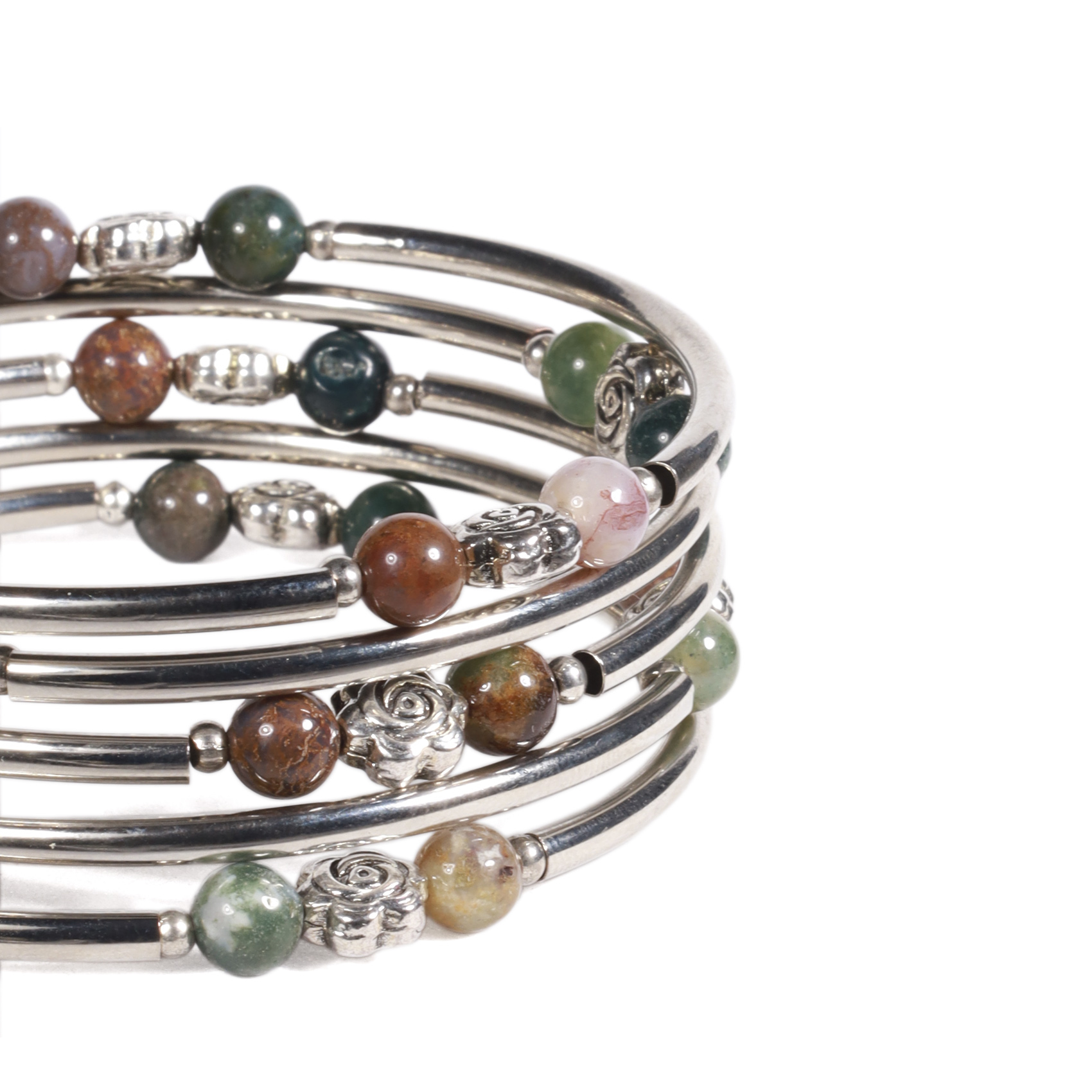 BRAZALETE MUJER GINO RODINIS B516 | VERDE JADE - 3