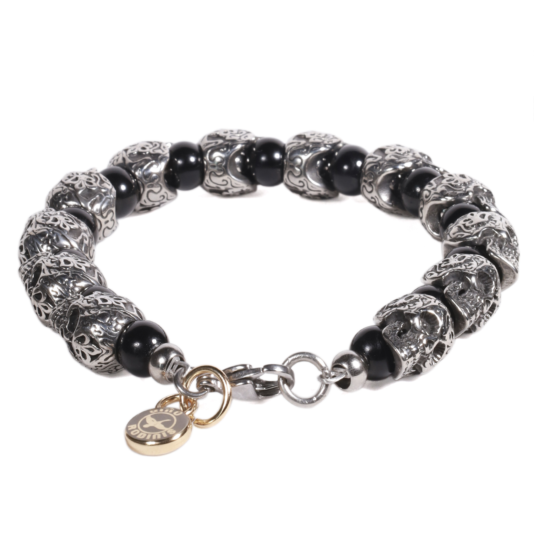 BRAZALETE HOMBRE GINO RODINIS B523 | NEGRO/PLATEADO - 2