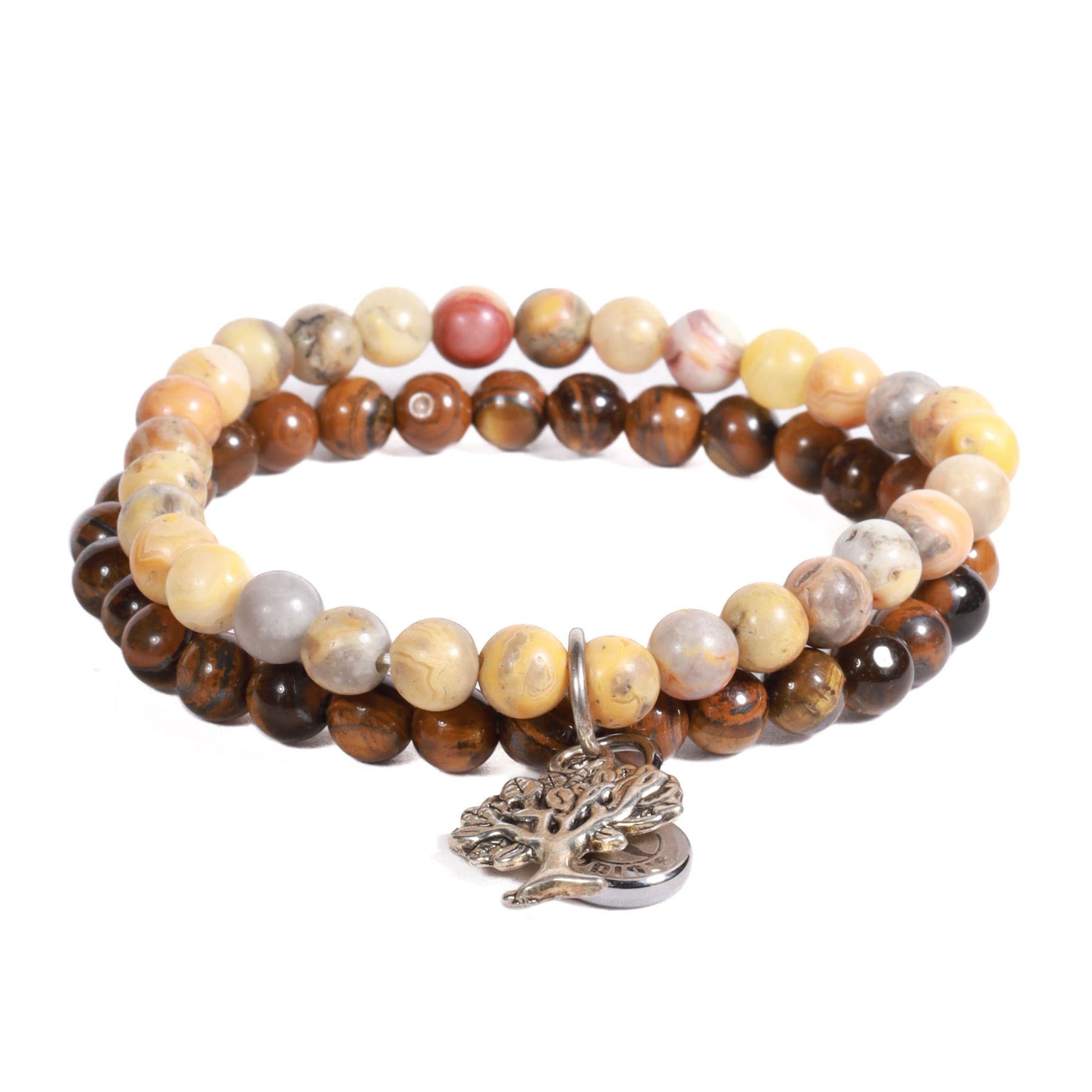 BRAZALETE UNISEX GINO RODINIS B508 | MARRON/BEIGE - 1