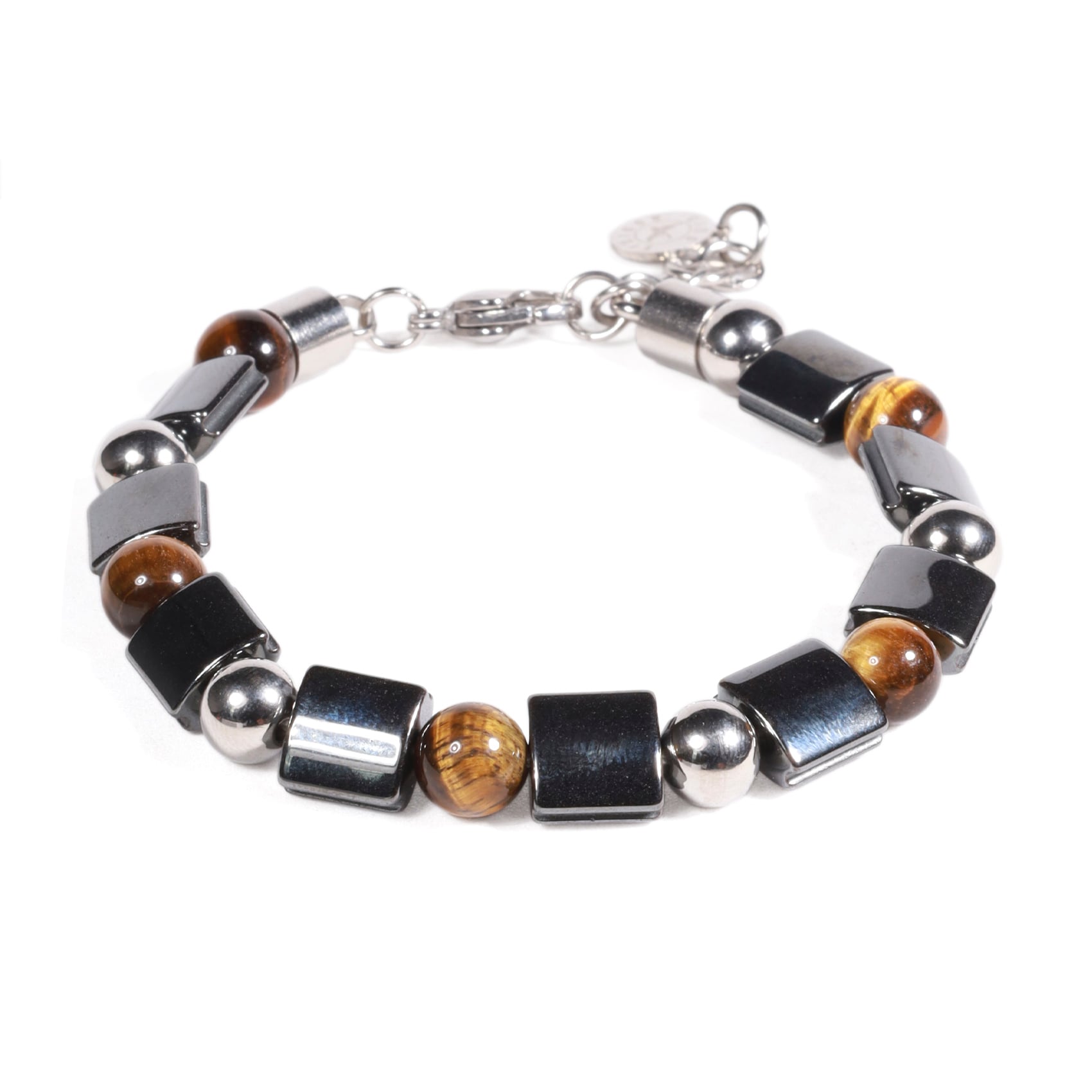 BRAZALETE UNISEX GINO RODINIS B530 | AMBAR/PLATEADO - 1