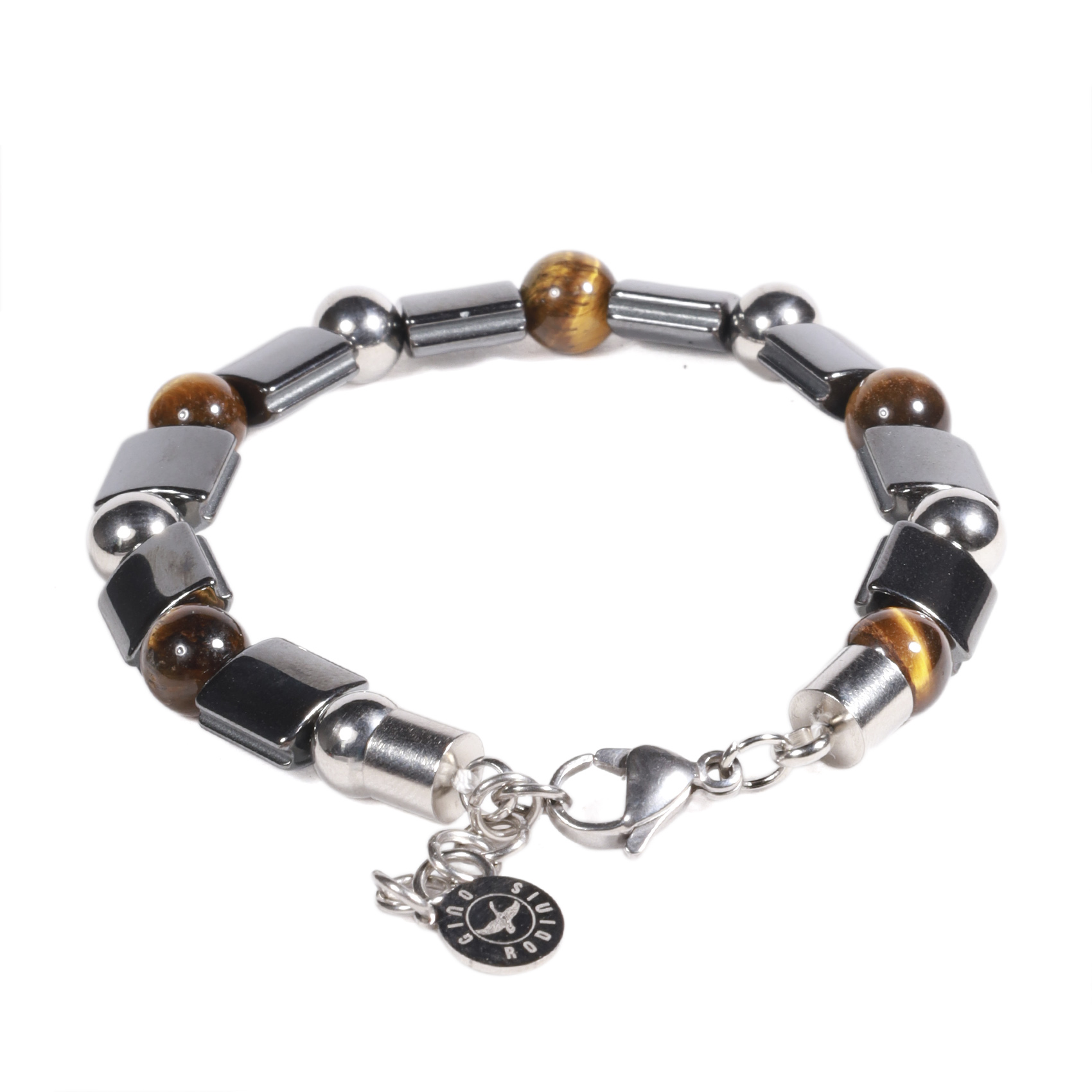 BRAZALETE UNISEX GINO RODINIS B530 | AMBAR/PLATEADO - 2