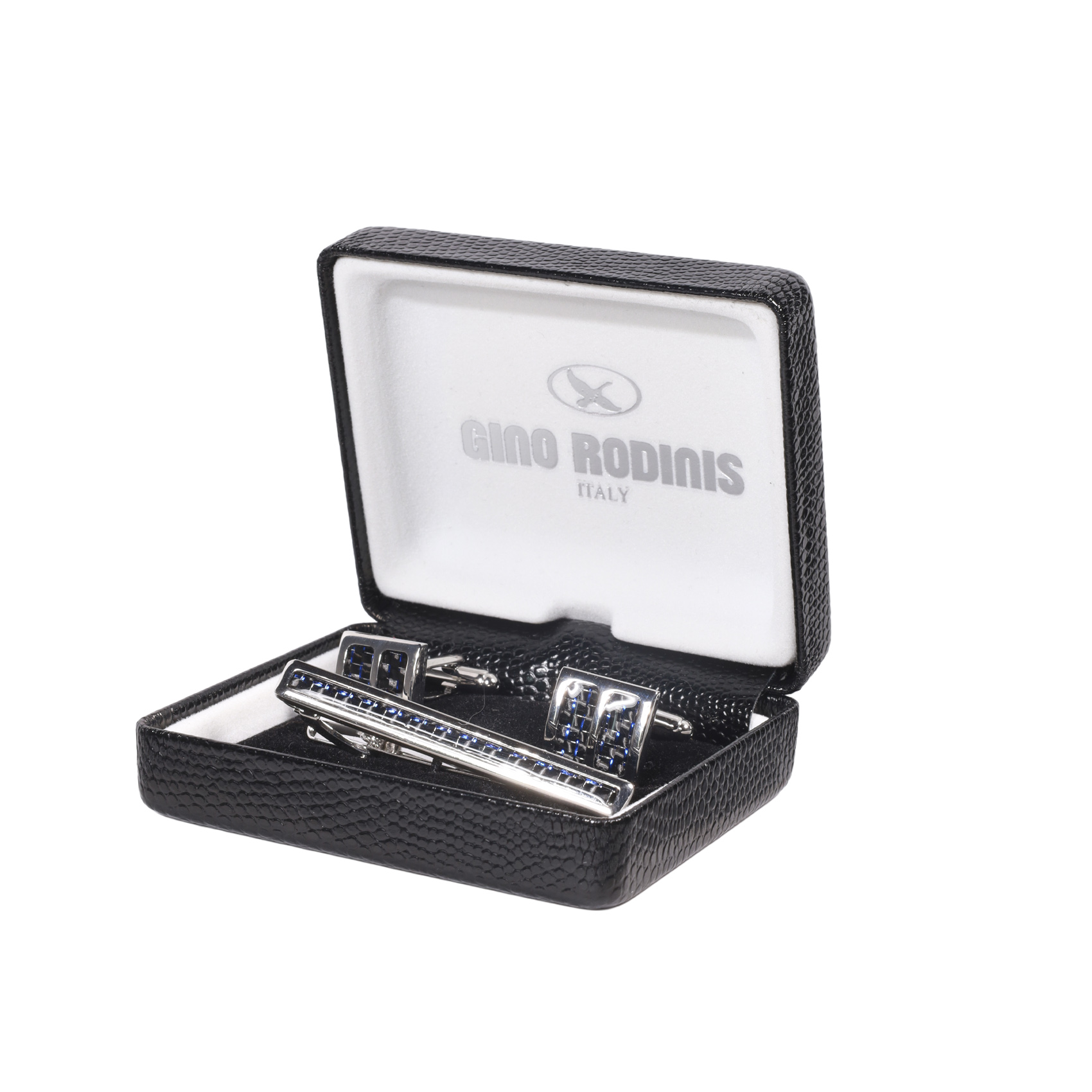 SET DE PASADOR DE CORBATA Y COLLERAS GINO RODINIS| PAS037 - 1