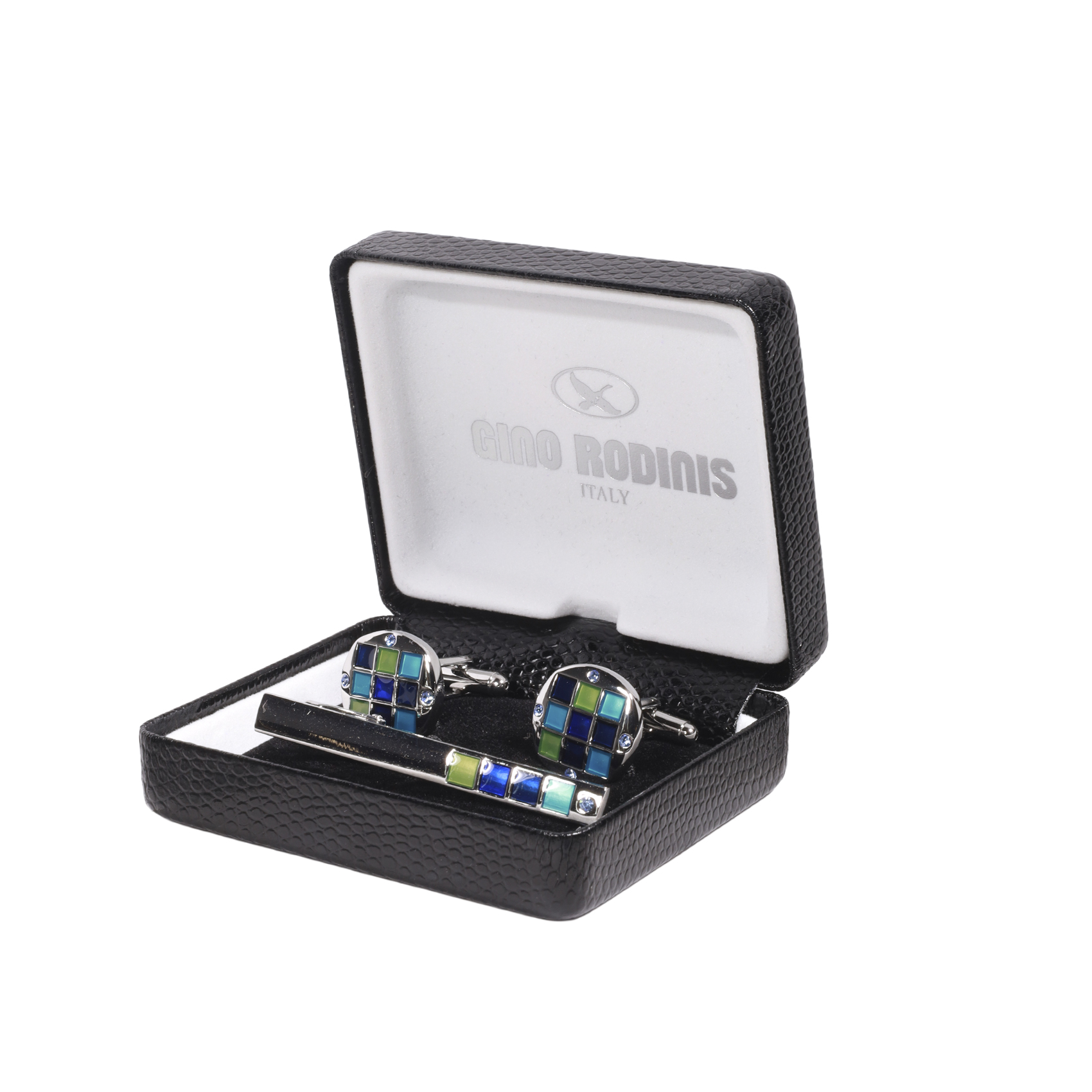 SET DE PASADOR DE CORBATA Y COLLERAS GINO RODINIS| PAS038 - 1