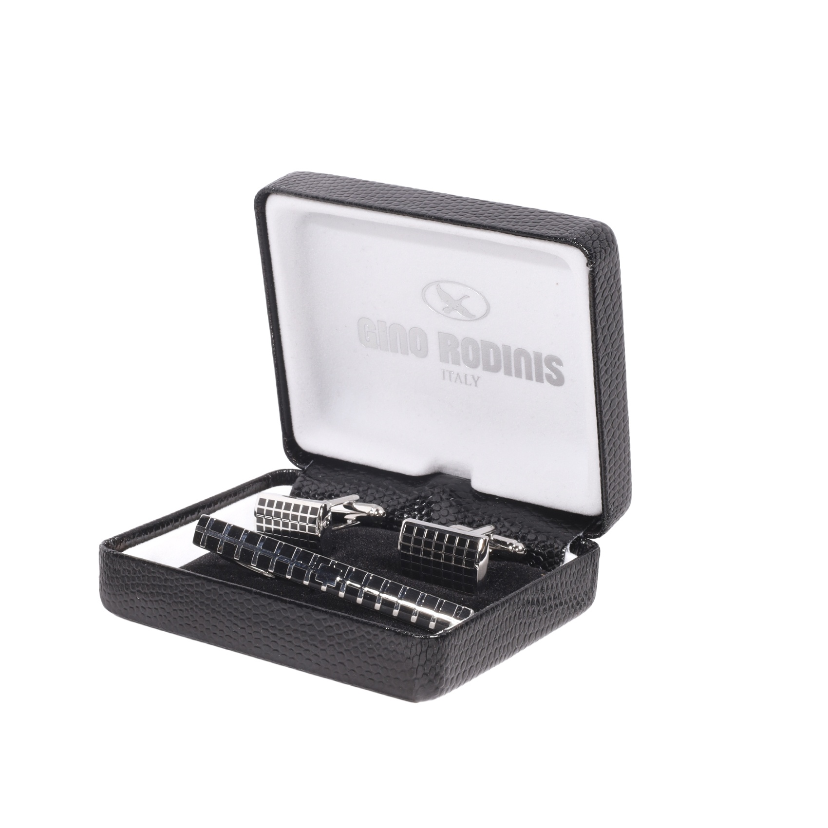 SET DE PASADOR DE CORBATA Y COLLERAS GINO RODINIS| PAS040 - 1