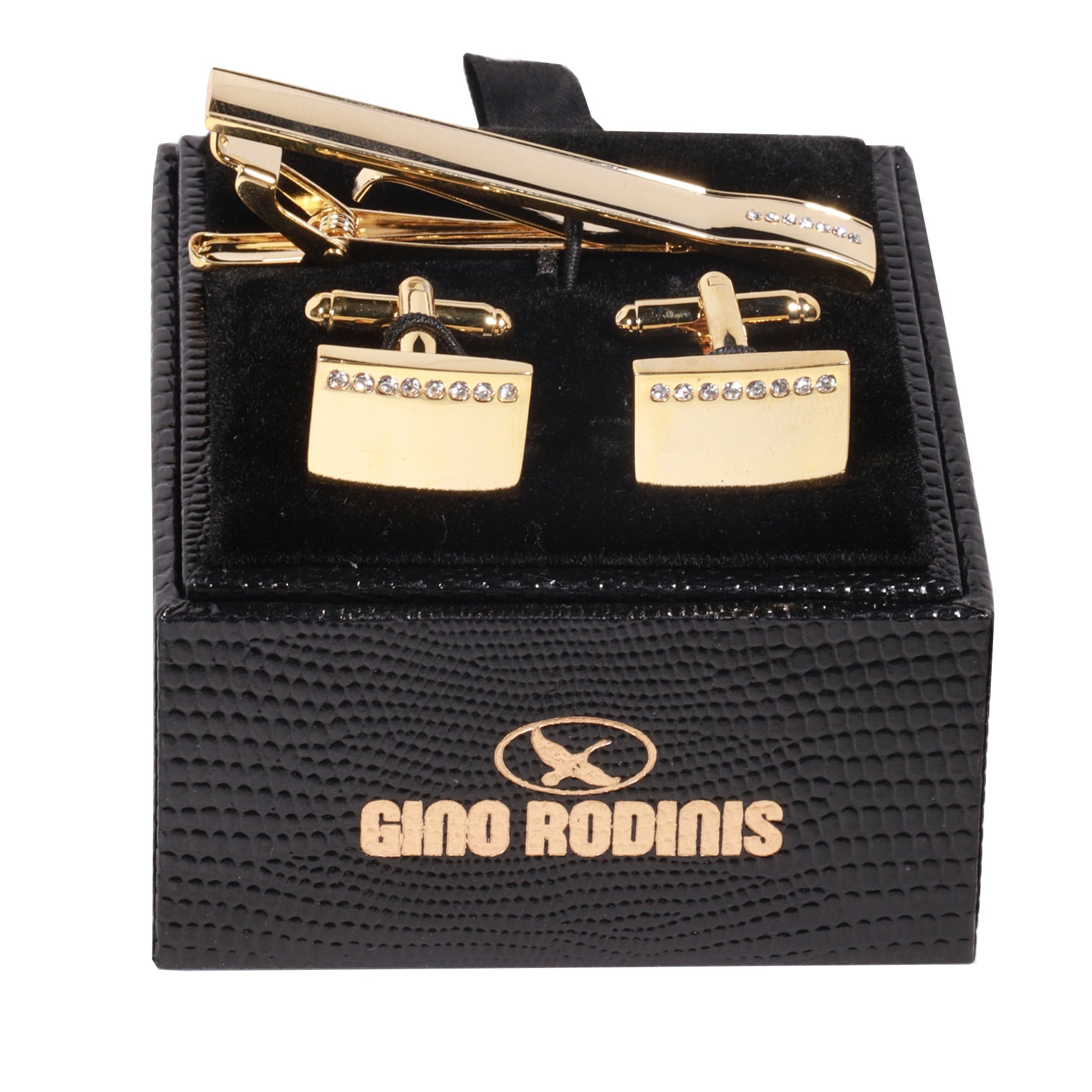 SET DE PASADOR DE CORBATA Y COLLERAS GINO RODINIS| PAS042 - 1