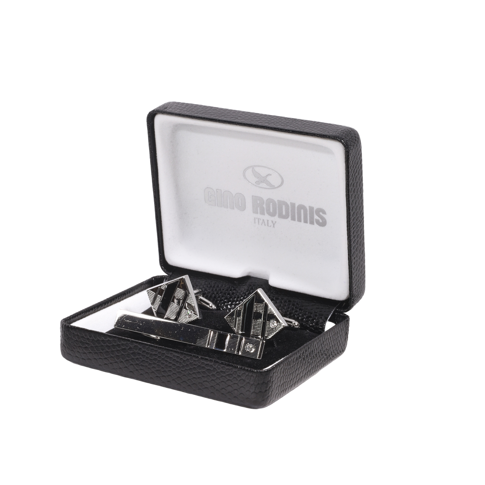 SET DE PASADOR DE CORBATA Y COLLERAS GINO RODINIS| PAS039 - 1