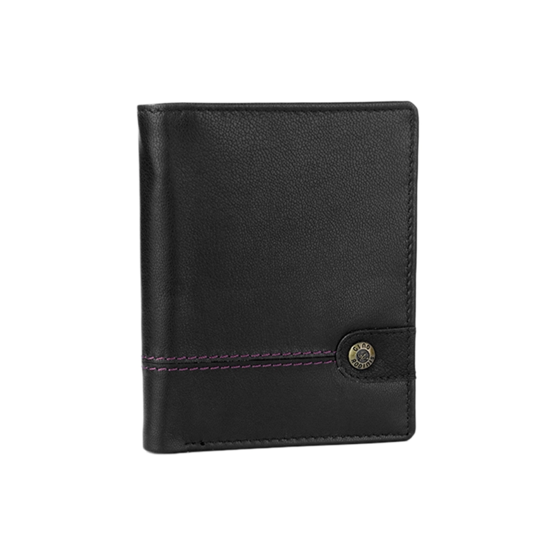 BILLETERA DE CUERO GINO RODINIS BURANO 1182 NEGRO - 1