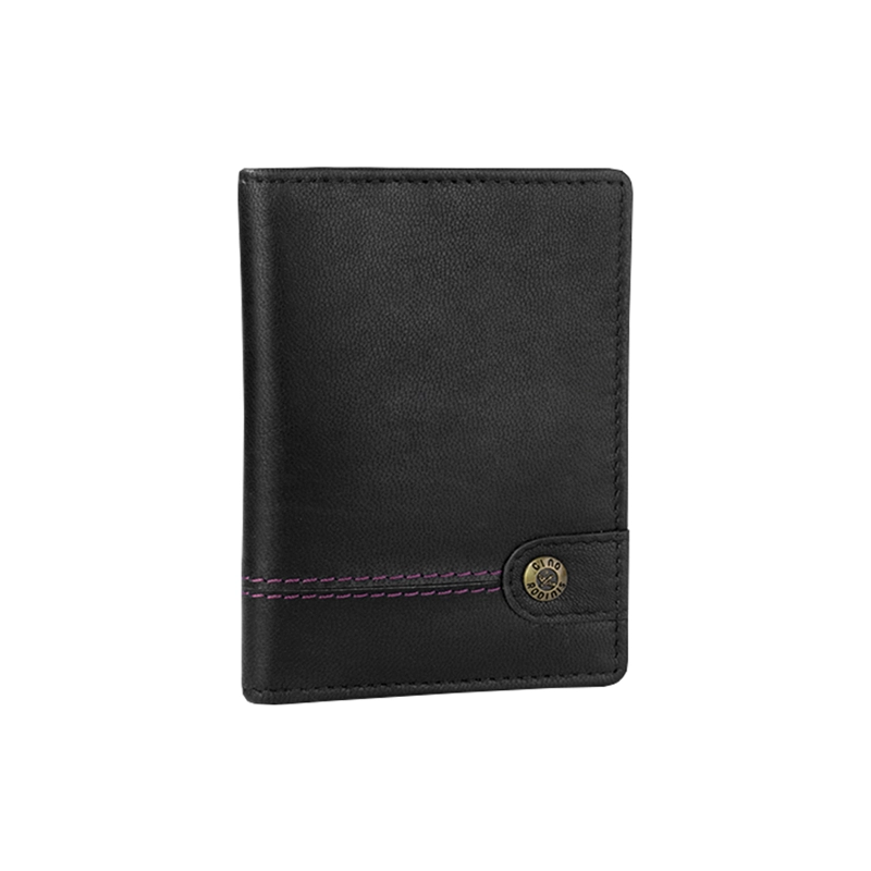 BILLETERA DE CUERO GINO RODINIS BURANO 1183 NEGRO - 1