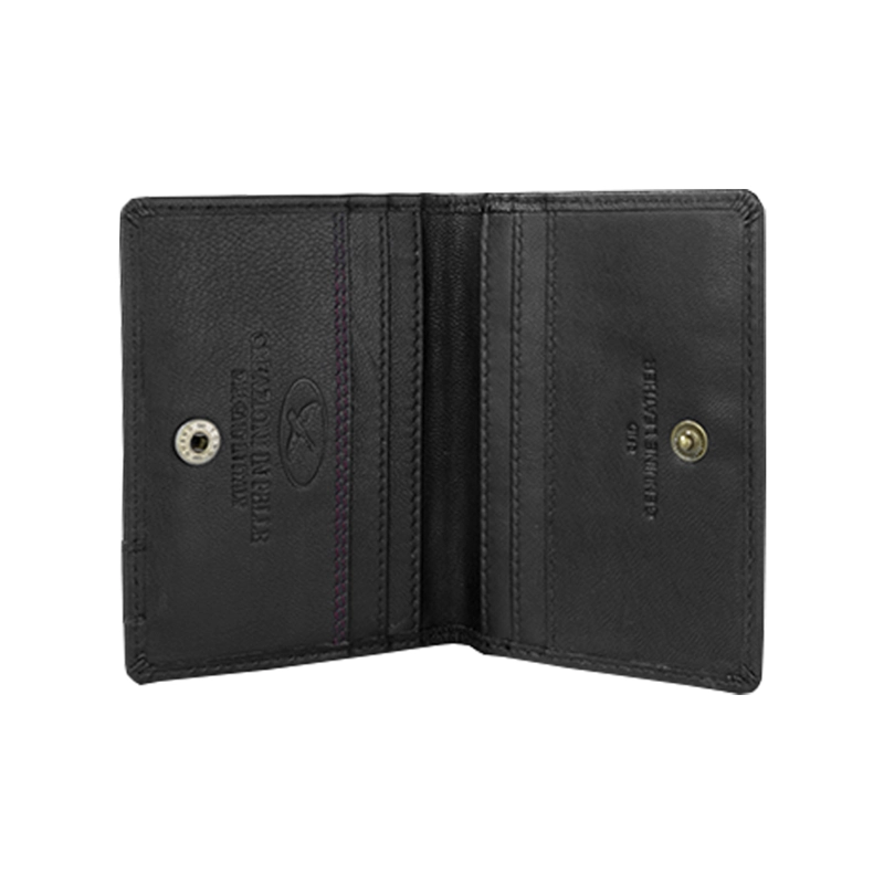 BILLETERA DE CUERO GINO RODINIS BURANO 1183 NEGRO - 2