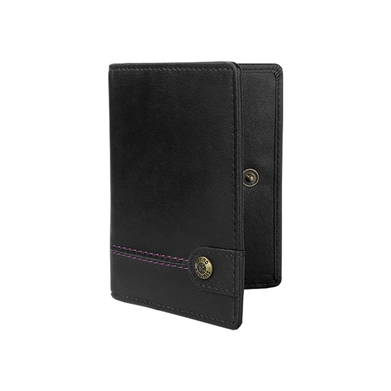 BILLETERA DE CUERO GINO RODINIS BURANO 1183 NEGRO - 4