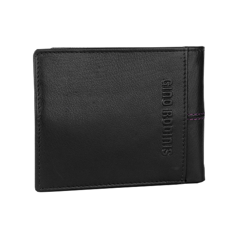 BILLETERA DE CUERO GINO RODINIS BURANO 1180 NEGRO - 3