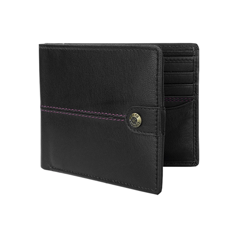 BILLETERA DE CUERO GINO RODINIS BURANO 1180 NEGRO - 4