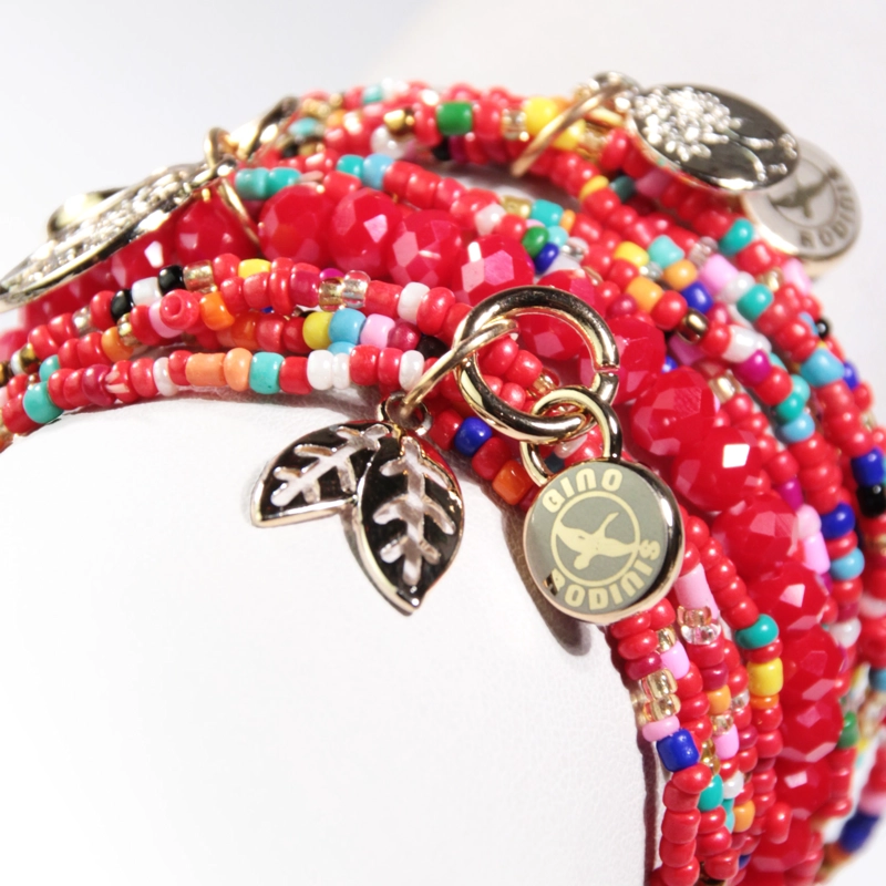 BRAZALETE GINO RODINIS B406  ROJO - 3