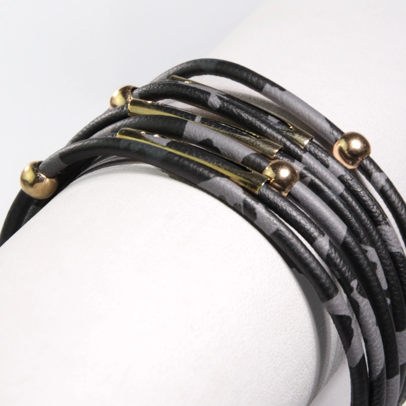 BRAZALETE GINO RODINIS B394  GRIS / NEGRO - 3