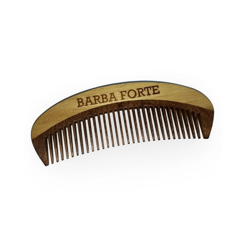 PEINE BARBA FORTE GRUESO MADERA 12 CM