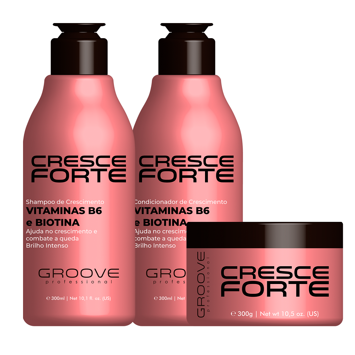 KIT GROOVE PROFESIONAL CRECIMIENTO CRESCE FORTE PEQUEÑO - 1