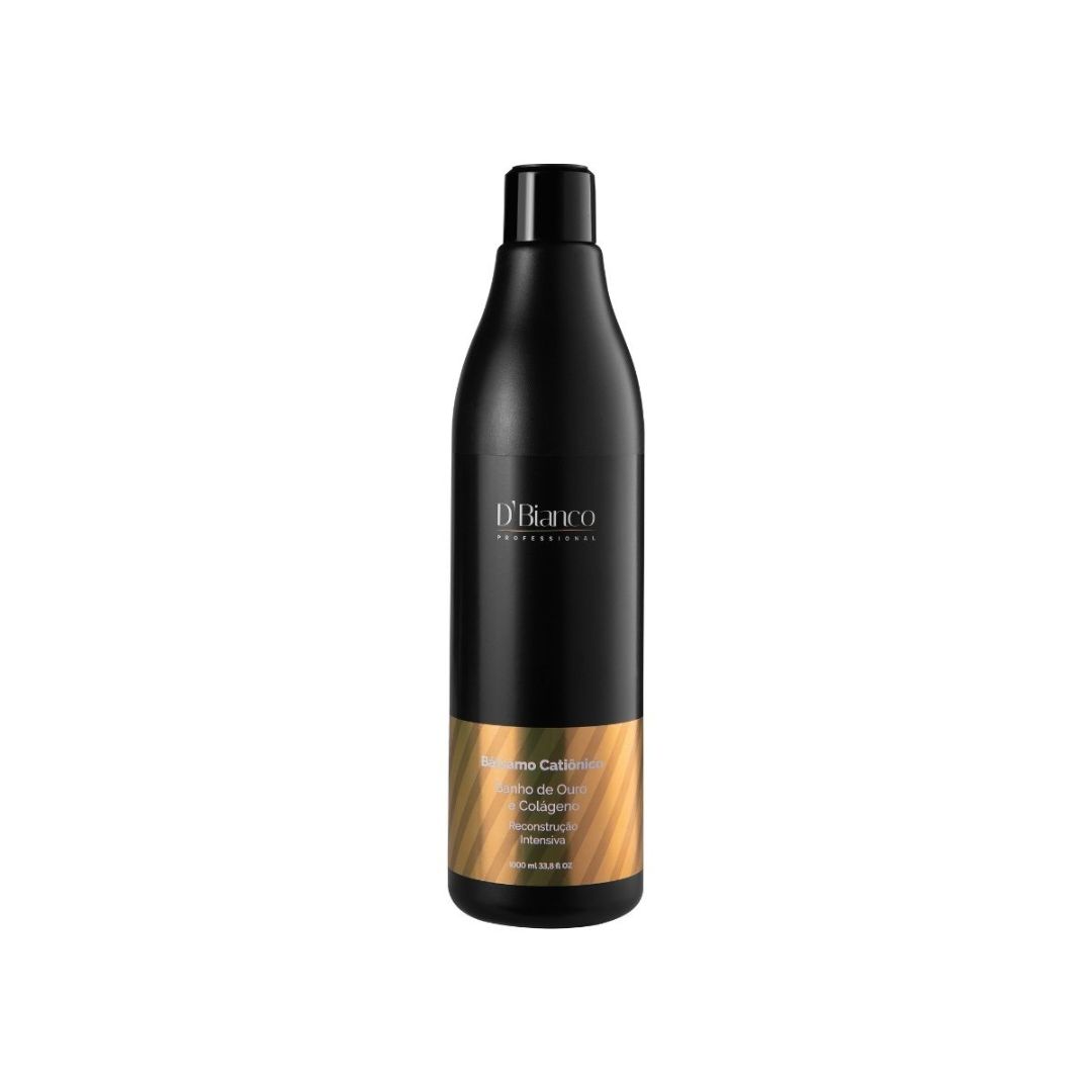 BÁLSAMO D'BIANCO CATIÓNICO BAÑO DE ORO PROFESSIONAL 1000 ML - 1
