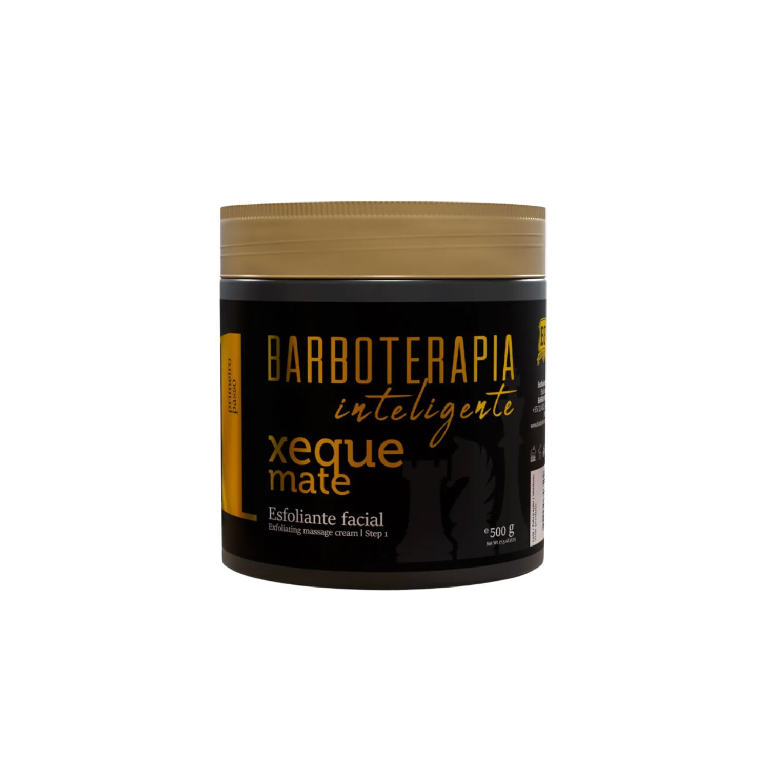 KIT BARBA FORTE BARBOTERAPIA INTELIGENTE XEQUE MATE 500 GR - 2