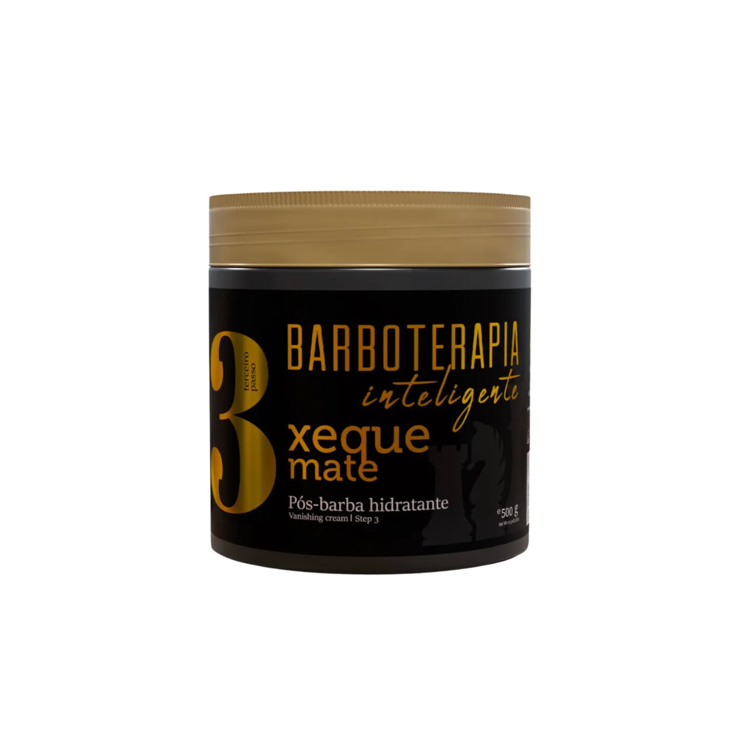 KIT BARBA FORTE BARBOTERAPIA INTELIGENTE XEQUE MATE 500 GR - 4